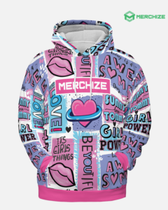 all-over print Hoodie valentine