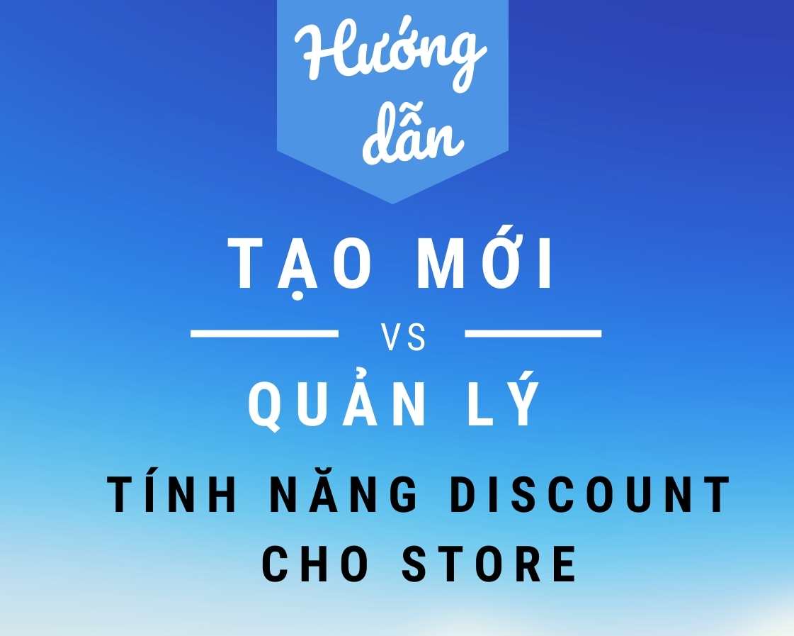 tính năng discount cho store merchize