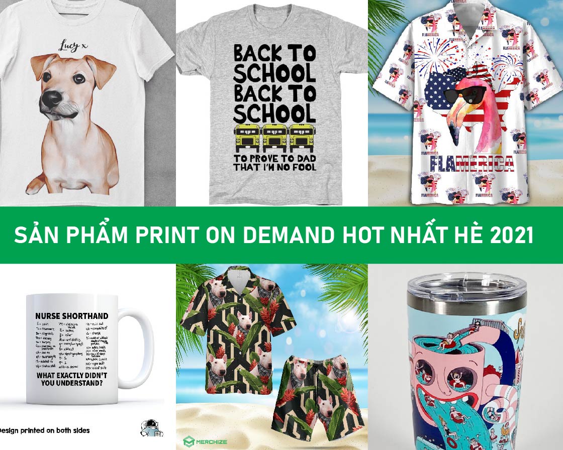 sản phầm print on demand hè