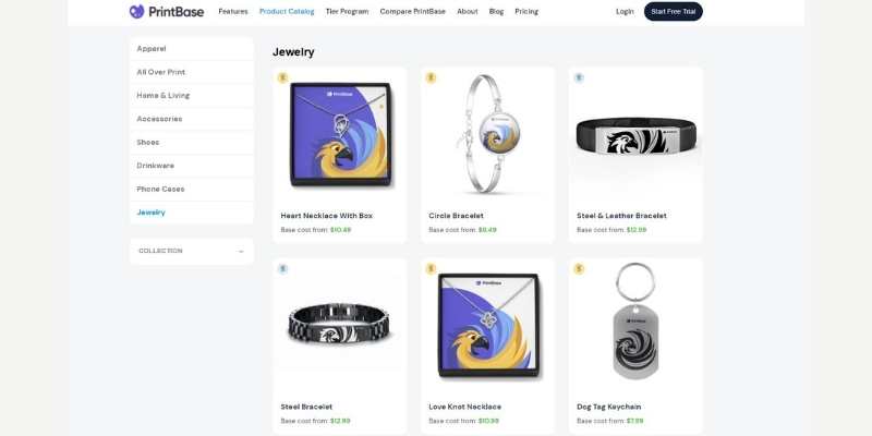 printbase - best pod jewelry companies